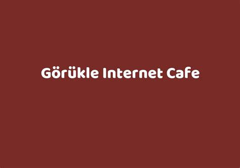 görükle internet cafe